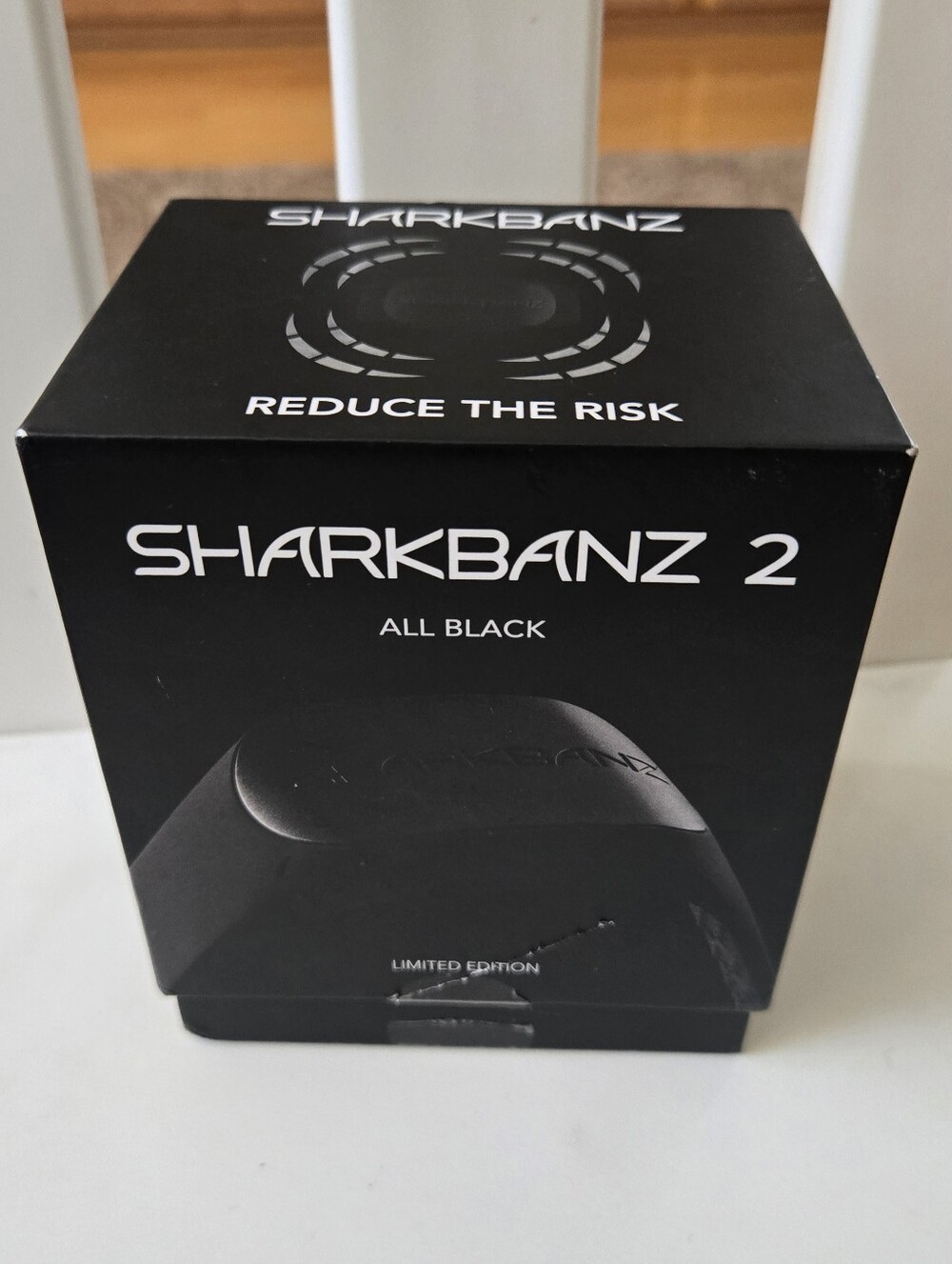 Sharkbanz 2 All Black Shark Deterrent Wristband NEW Open Box Never Used